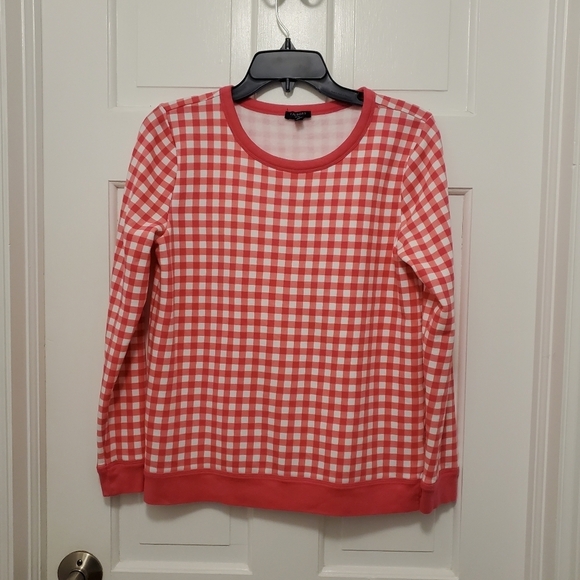 Talbots CHECK Sweatshirt Top Size Small Petite, Casual, Comfy And Colorful - Picture 7 of 9